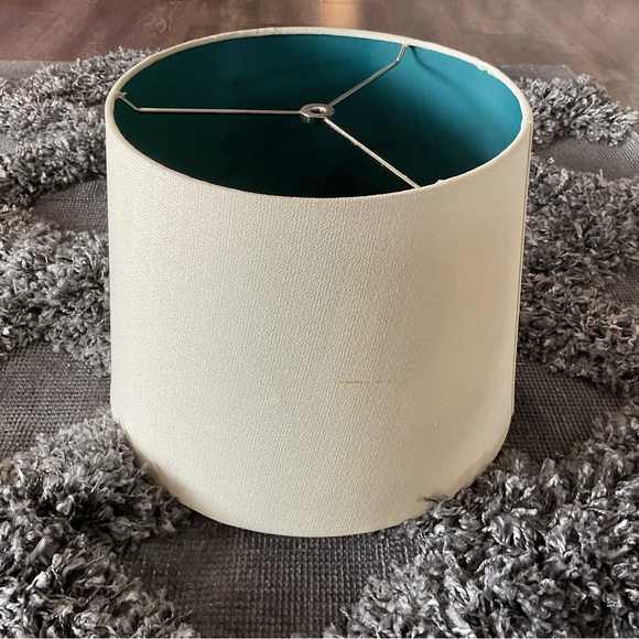 Pier 1 Other - Pier 1 Cream and Teal Lampshade